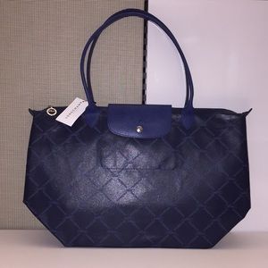 Longchamp Le Pliage Large LM Metal Shoulder Tote